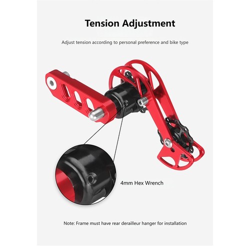Single speed chain tensioner - single,