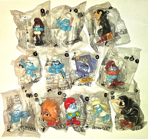 Smurfs movie full set - smurfs, of