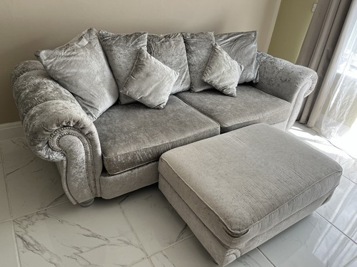 Scs crushed velvet - **scs, silver
