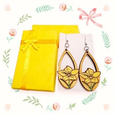 Handmade wooden daffodil - wooden,