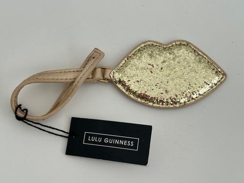Lulu guinness gold glitter lip - glitter,
