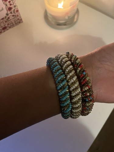 Set bangles cream multi - of,
