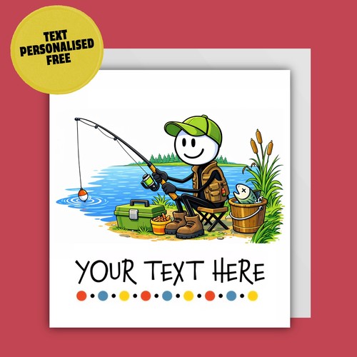 Personalised stickmen card - personalised,