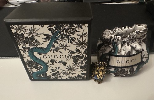 Authentic gucci lion head ring - authentic,