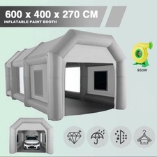 Paint Spray Booth Car Tent Mobile Inflatable Workstation 6m-4m-2.7m 950w Pump