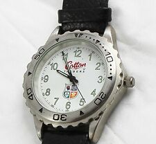 Cotton Traders Rugby Home Nations Wristwatch with White Dial Black Strap Working