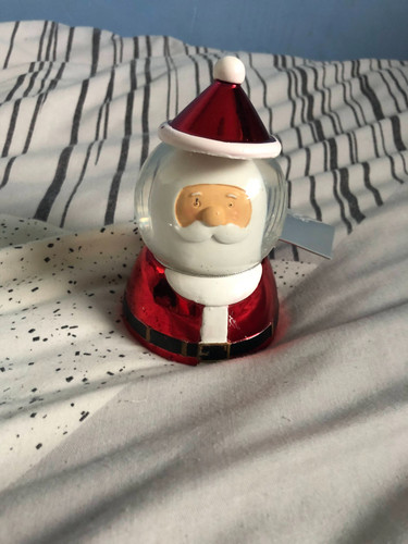 Santa head snow globe - santa,