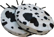 2 Cow Print Round Dining Chair