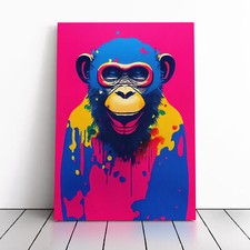 Paint Drip Monkey No.1 Canvas