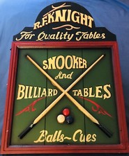 R.F. KNIGHT SNOOKER BILLIARD