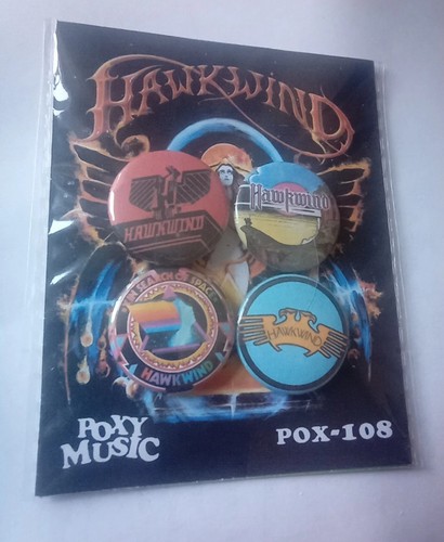 Hawkwind badge set - set,