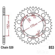 JT Rear Sprocket 38 Tooth 520