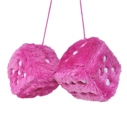 Soft fluffy furry dice - soft,