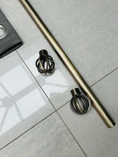  Brass finish curtain pole 74 inchwide