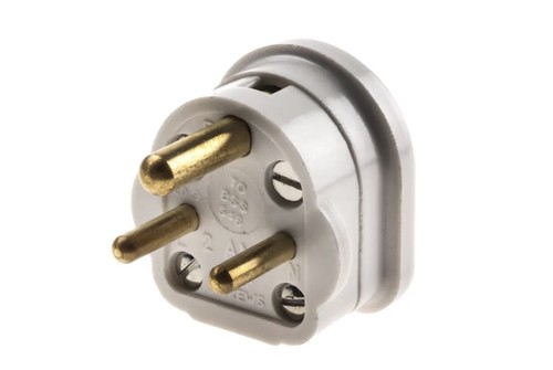 Pin round mains - pin, light