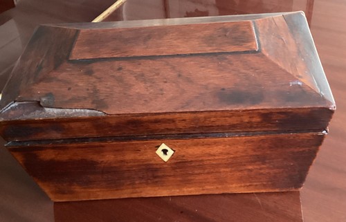 Antique sarcophagus tea caddy - sarcophagus,