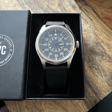 MWC Classic 46mm Limited Edition XL Luftwaffe Pattern Military Aviators Watch 