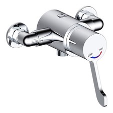 Chrome Exposed Sequential Thermostatic Shower Mixer Valve