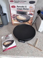 Quest Electric Pancake & Crepe Maker 35540 12" Non-Stick Hot Plate 1000W