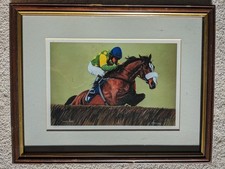 Horse Racing Prints By N.W Brunyee 20/500 signed. Kauto Star