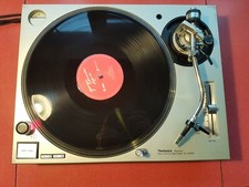 Technics SL-1200 MK5 Turntable with dust cover, slipmat, and ortfon cartridge