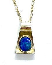 Sterling Silver Gilt Black