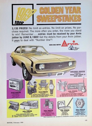 Original 1969 arvin camaro - original,