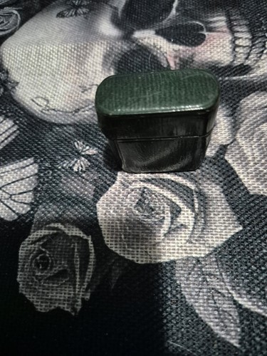 Green leather 1900 vintage - leather,