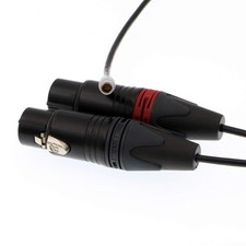 Dual XLR 3 Pin Female to 5 Pin