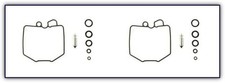 2x Carb Repair Kit for Honda CB 400 NC Super Dream 1983