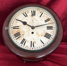 Delightful Small 10in G.P.O Fusee Dial Wall Clock