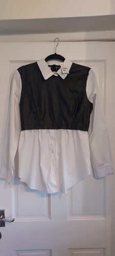 Ladies mock shirt jumper - mock,