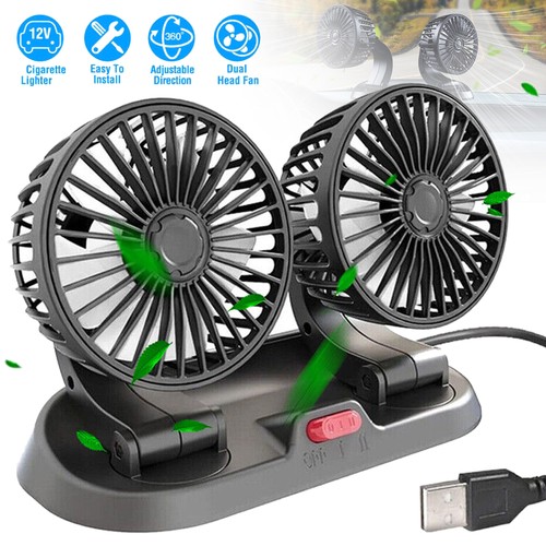 Usb car portable - fan, dual