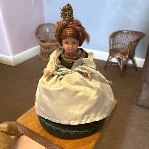 Vintage pin cushion - pin, doll