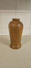 Rustic Wooden Vase 19cm Tall Home Decor