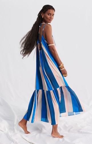 Lemlem striped midi - x,