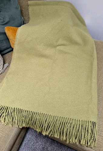Welsh wool throw blanket - blanket, pure