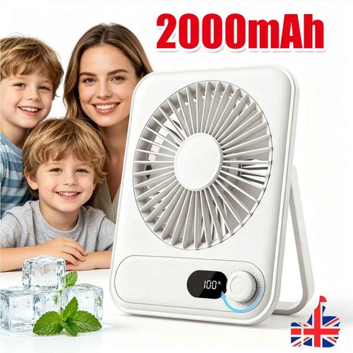 Desk fan usb - usb, 2000mah