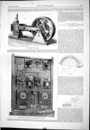 Old 1889 straight - 1889, engine