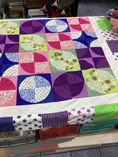 Patchwork lap quilt unfinished