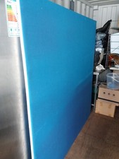 Room Divider Indoor Privacy Screen Partition. Blue Fabric.  6ft x 7ft 