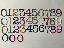 33 numbers die cut shapes for