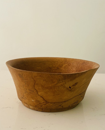 Vintage hand turned - , sycamore