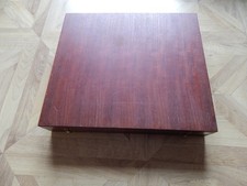 Bronze and rosewood cutlery set, 55 pieces and box