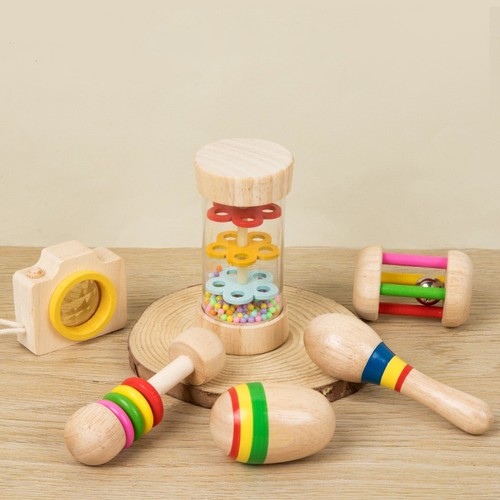 Wooden baby toys kids - wooden, 5pcs