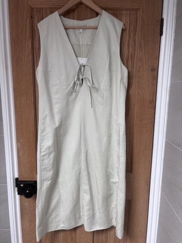 Cos light green linen - linen, blend