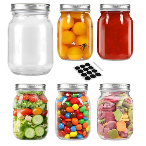 Mason jars clear - jars, 16