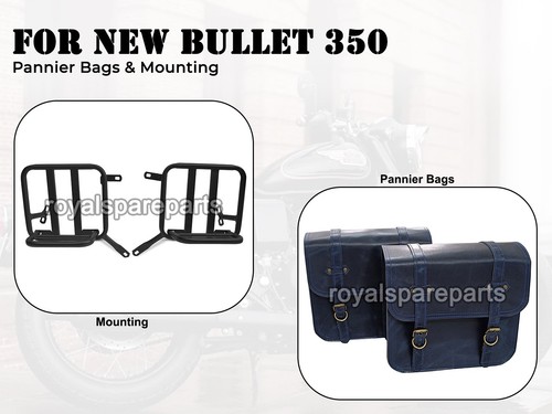 Leather pannier bags with - "leather,