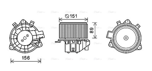 Ava blower fan ft8439 for - for, fiat