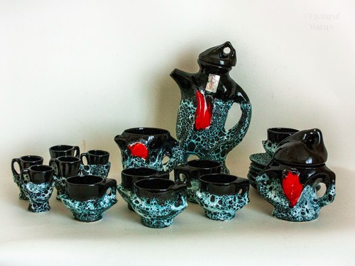 Vallauris coffee set french - coffee, set: